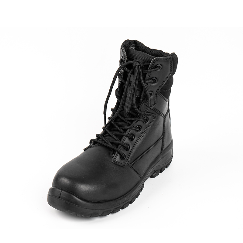 SS362 tehén hasított bőr acél orrú biztonsági cipő